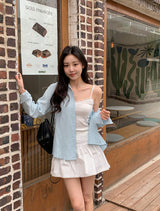 Cozy Lace Rib sleeveless (3color)