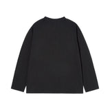 25SS ダンシングベアロゴロングスリーブTシャツ  ブラック