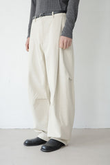 sculpted curved pants