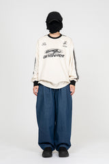 リスポベルベットトラック長袖Tシャツ