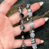 [Celeb pick] Gray gemstone Bracelet