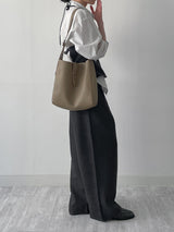 [Setup Available] Pepper Two-Tuck Wide Slacks