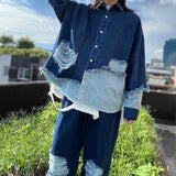 bleach denim shirt_blue