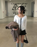モヘアパンプキンショーツ