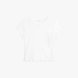 リボンパンチングクロップTシャツ