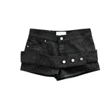 トリックベルトコットンショートパンツ
