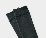 Beige Ribbed Long Knee Socks