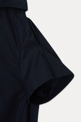 LOOSE OFF-SHOULDER SHIRT_NAVY