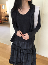 メリスUネックナシカーディガンセット（3c）