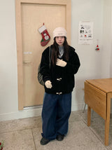 Beamcats Duffle Corduroy Brushed Hood Jacket