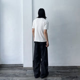 Minimal White Rib Tee