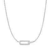 [(G)I-DLE Minnie, Jung Yonghwa Worn] Glam Interlock Stone Setting 925 Silver Necklace N037-01H