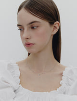 26SS★ Essence Silver (W) Moissanite Flower Dainty Earrings