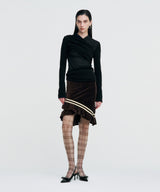 Layered Knit Top _ BLACK