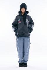 Team racing heavy pigment hoodie