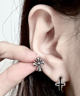 Silver Cross Piercing 2PCS