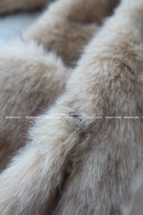 Big Pocket Half Fake Fur Jacket Coat