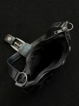 Leather Buckle Motor Bag