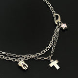 トゥースジェムネックレス(pink)