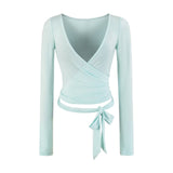 Lavi V Neck Wrap Top