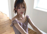 clarity off ruffle & chiffon blouse