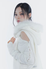 キャリーフードマフラー ivory