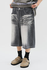 Split Bermuda Denim (3color)