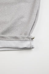 Terry wide belted sweatpants