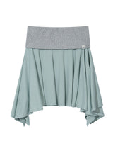 SOFT CONTRAST FLARE SKIRT(MINT)