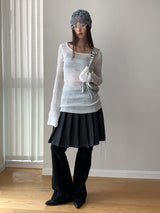 High-End Zipper Long Bootcut Pants