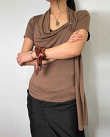 Haze Motif Mini Scarf 45 _ RED
