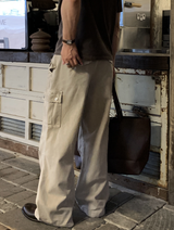 Look No-Mace Two-Button Field Cargo Wide Pants