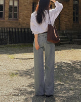 Harper wide denim pants