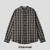 Dino loose fit check shirt
