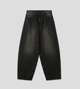 No.1538 A pocket wide black denim PT