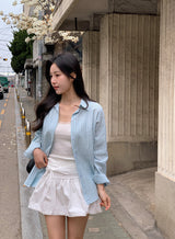 #YP Stripe Loose Fit Shirt (3color)