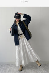 Betty Cotton Work Half Jacket
