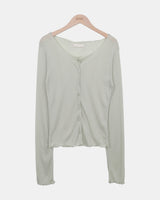Rohin Frill Ribbed Cardigan