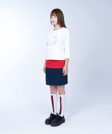 Drift flow 3/4 sleeve tee - WHITE