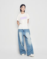 25FW WOMAN エリプスロゴ半袖Tシャツ クリーム