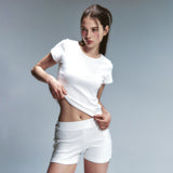 エッセンシャル ミニ ショーツ White