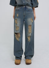 Griner Damage Wide Denim Pants