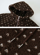 #Bear Dot Boa Fleece 2WAY Hood Jumper (3color)
