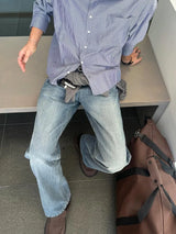ASCLO Slub Vintage Denim Pants (8125)