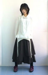 コットンフレアシャーリングシャツ