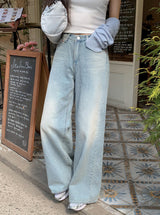 MR ウォッシュデニムワイドパンツ
