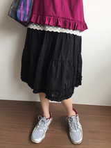 Root frill tiered skirt (3color)