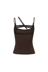 ABBY STRAP TOP brown