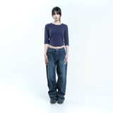 Plain 3/4 Tee 004