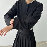 Button Cropped Jacket